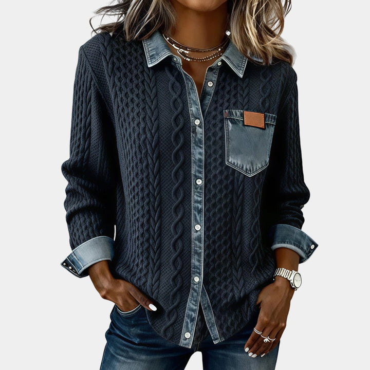 Ambra Patchwork Knit Top