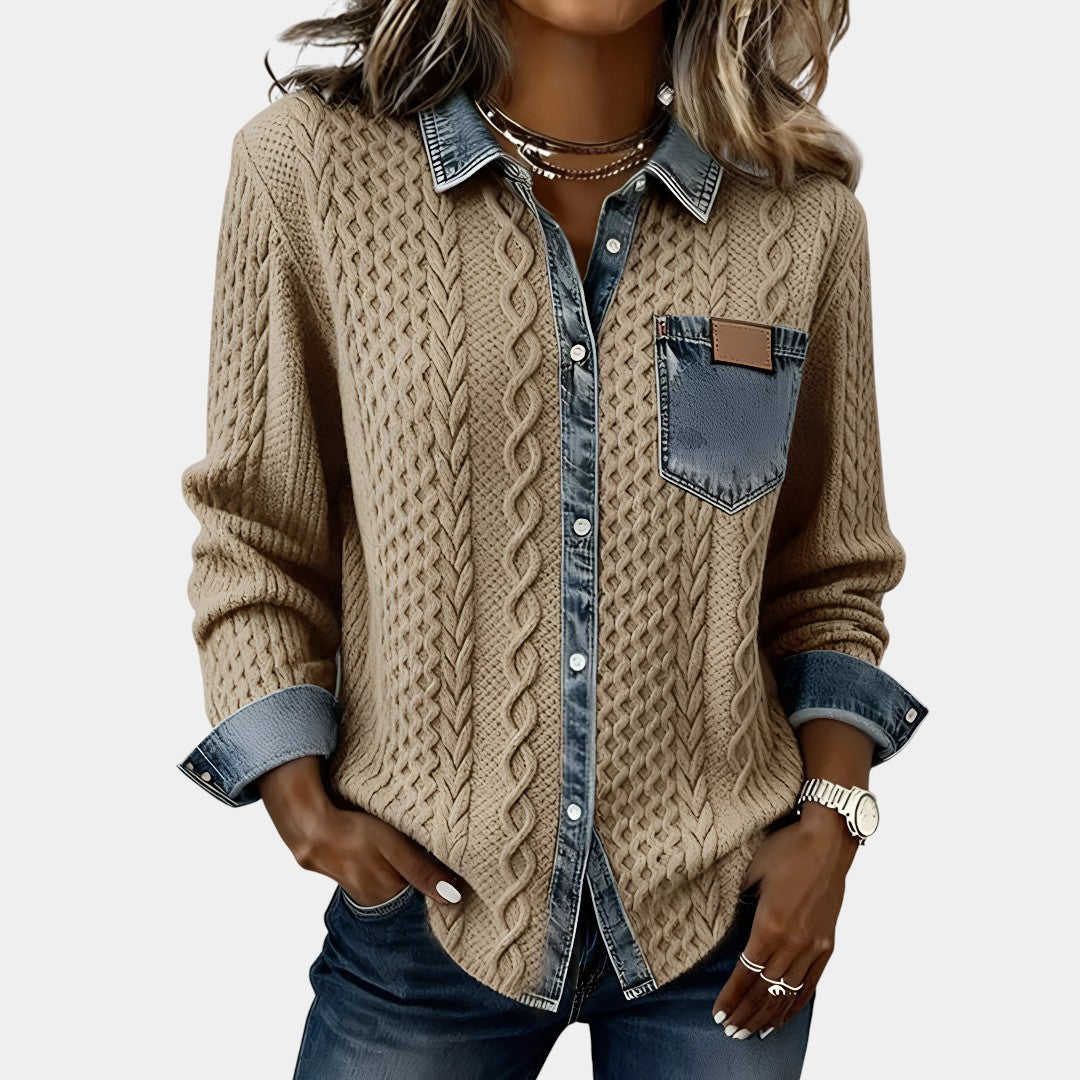 Ambra Patchwork Knit Top