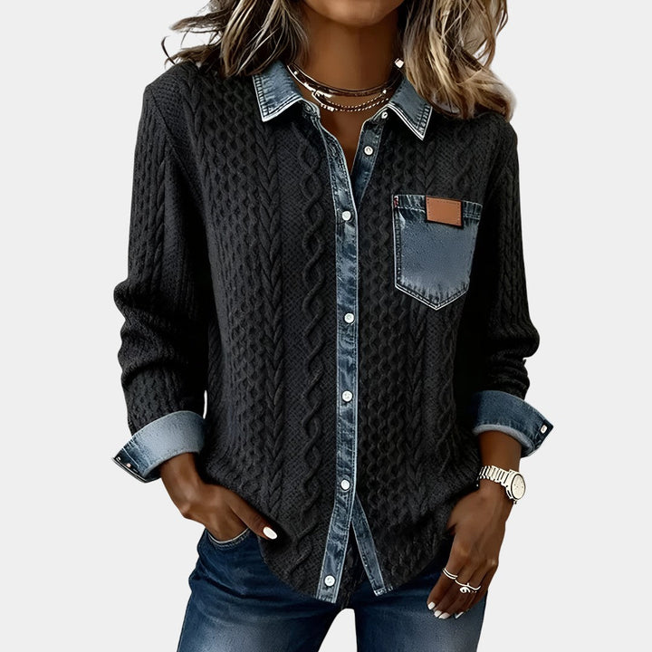 Ambra Patchwork Knit Top