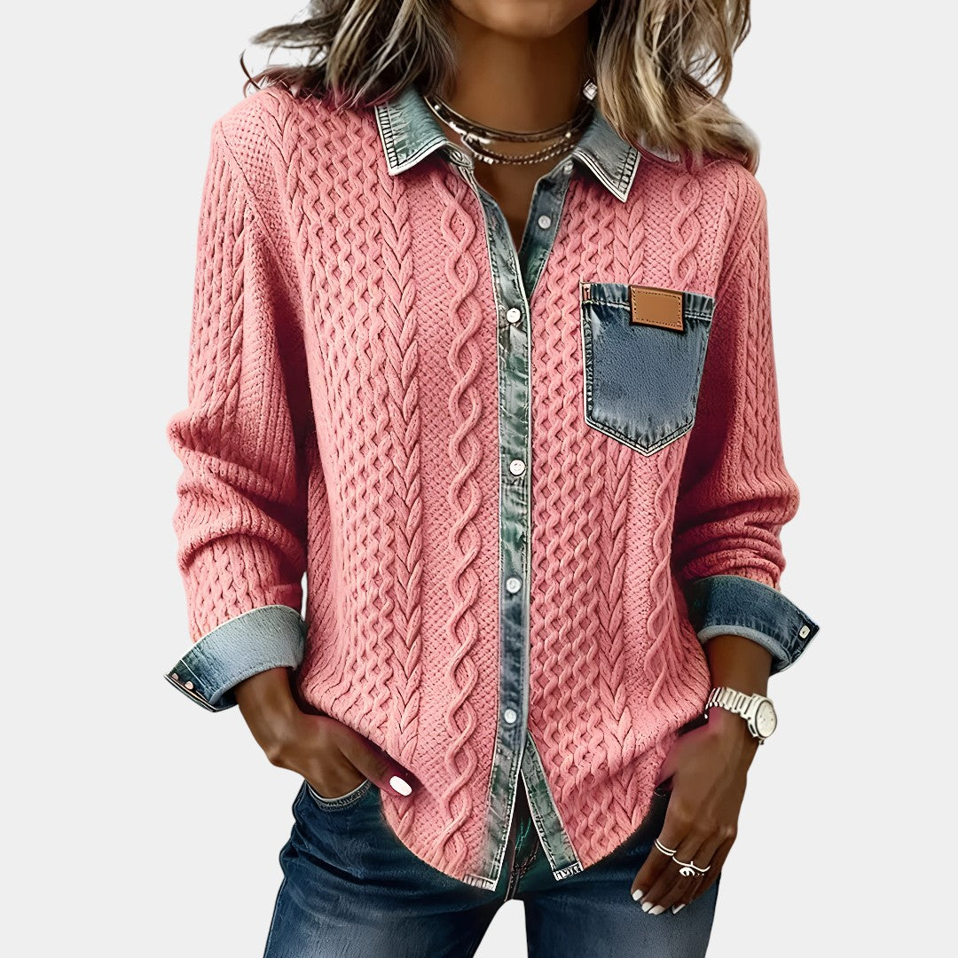 Ambra Patchwork Knit Top