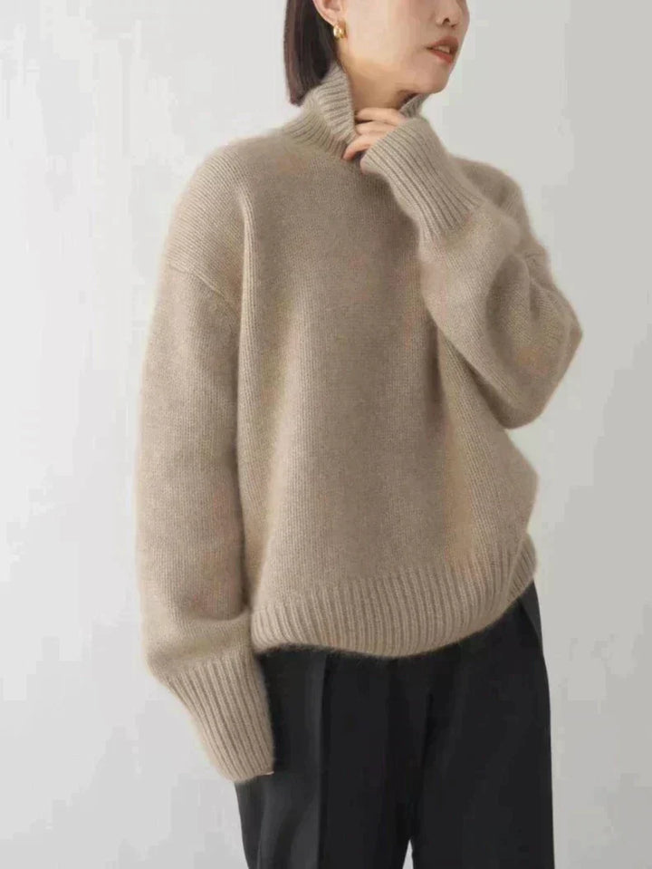 Isabel | High Collar Cashmere