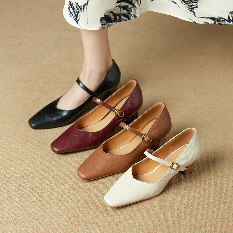 Orvane Leather Heels