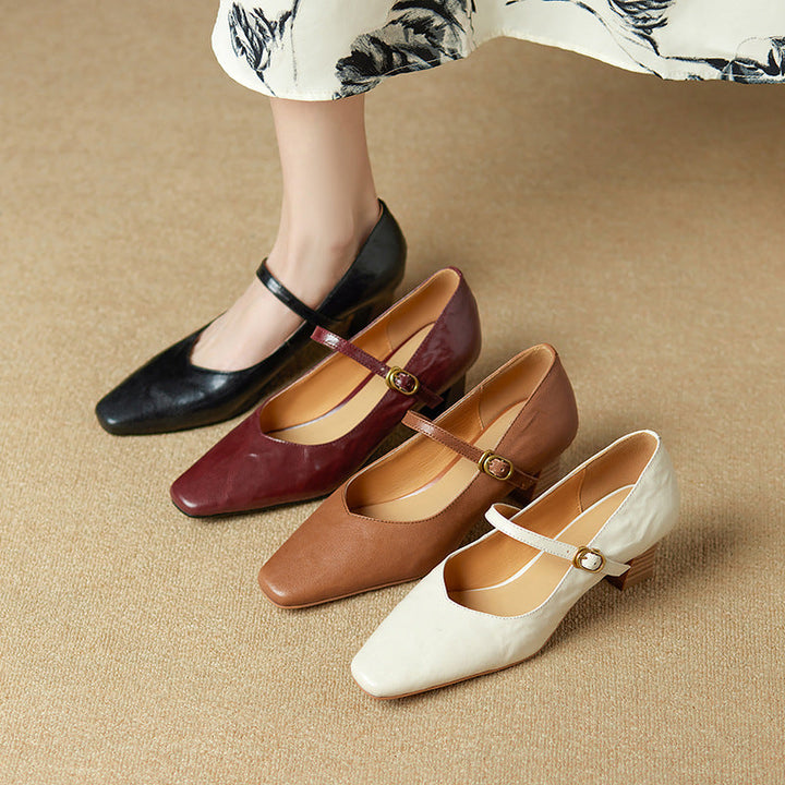 Orvane Leather Heels