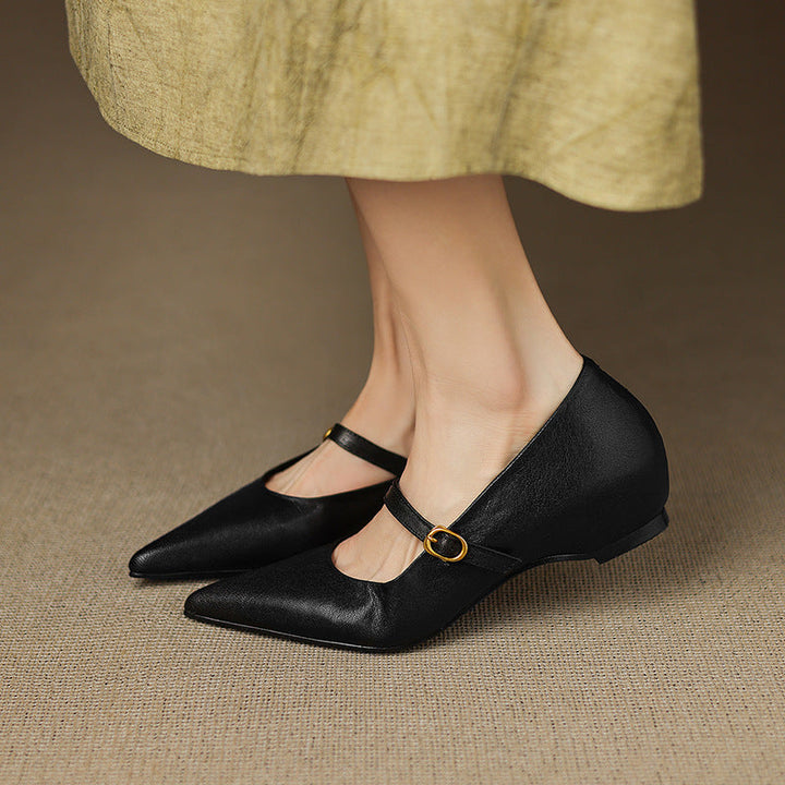 Veloria Lambskin Leather Pumps