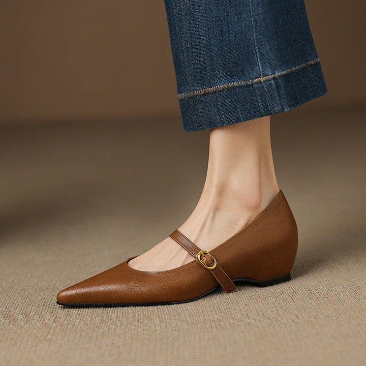 Veloria Lambskin Leather Pumps