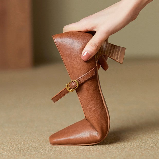 Orvane Leather Heels