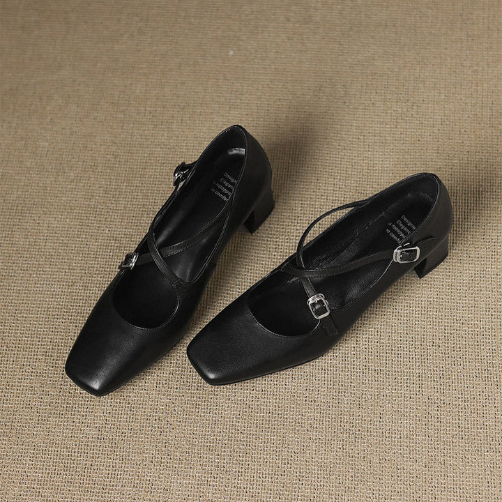 Marvane Leather Heels