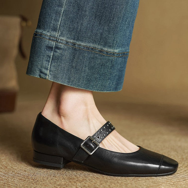 Avelyn Leather Mary Janes