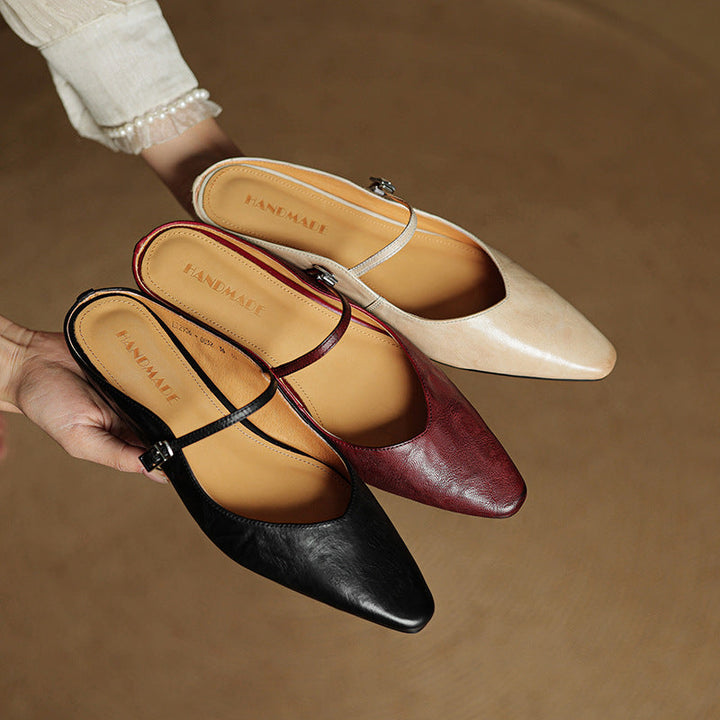 Envara Leather Mules