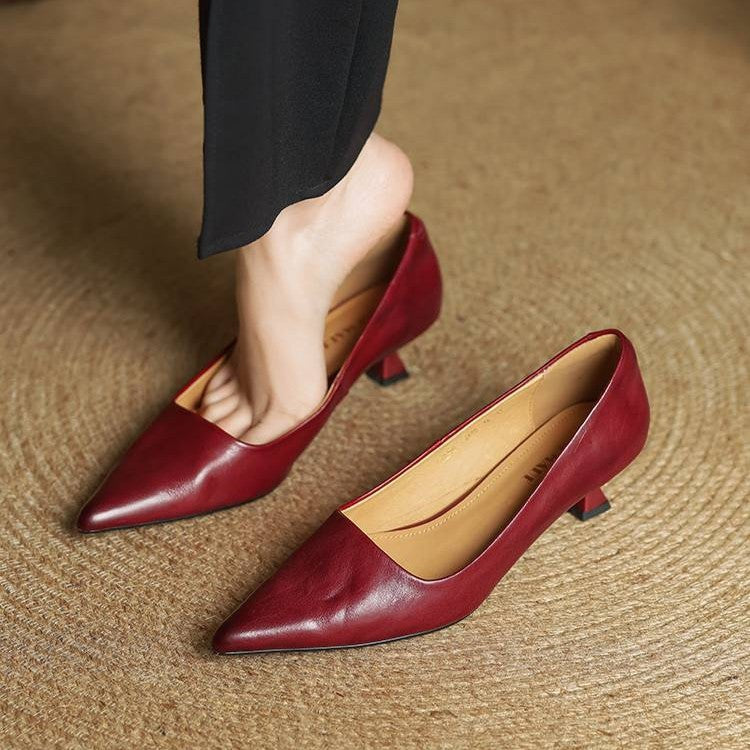 Serane Leather Heels