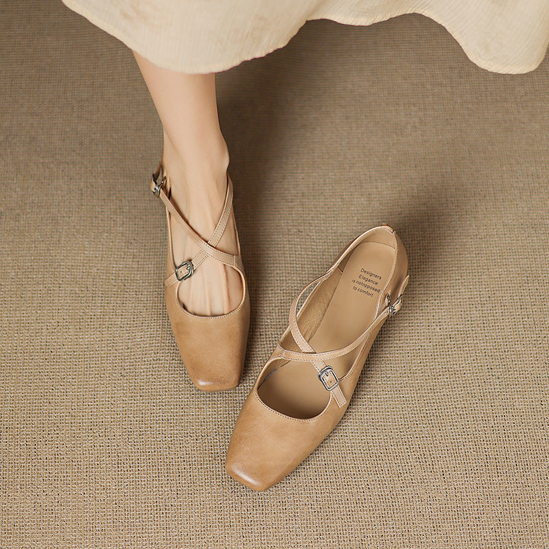 Marvane Leather Heels