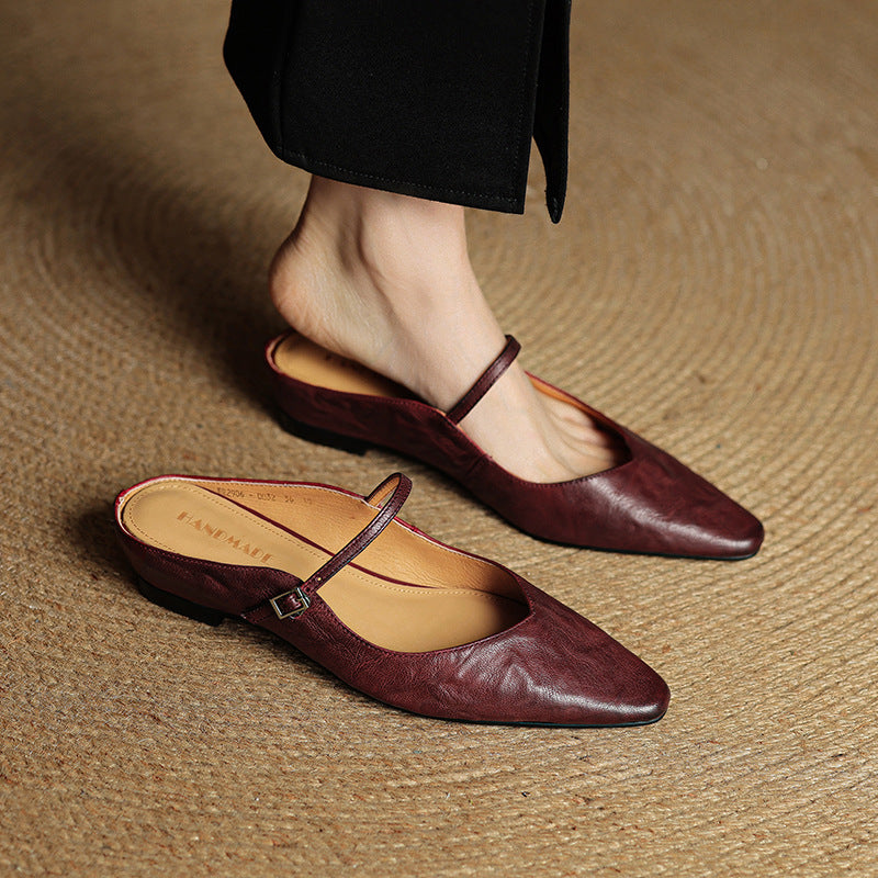 Envara Leather Mules