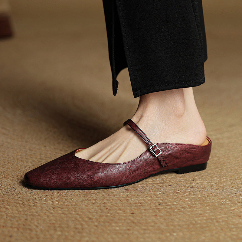 Envara Leather Mules