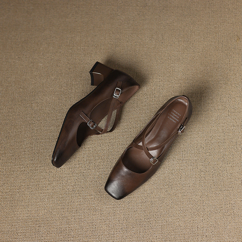 Marvane Leather Heels