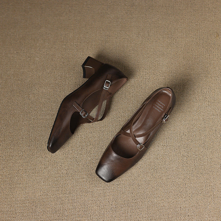 Marvane Leather Heels