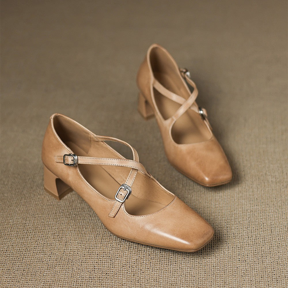 Marvane Leather Heels