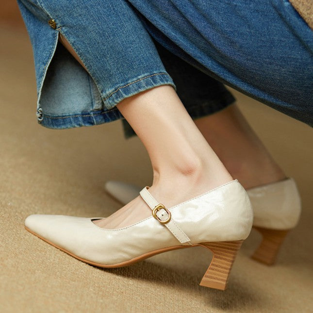 Orvane Leather Heels