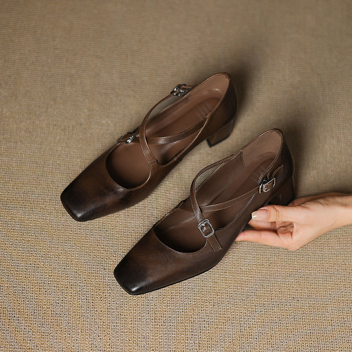 Marvane Leather Heels