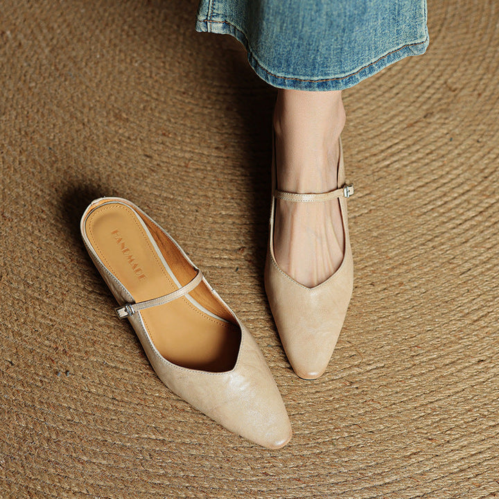 Envara Leather Mules