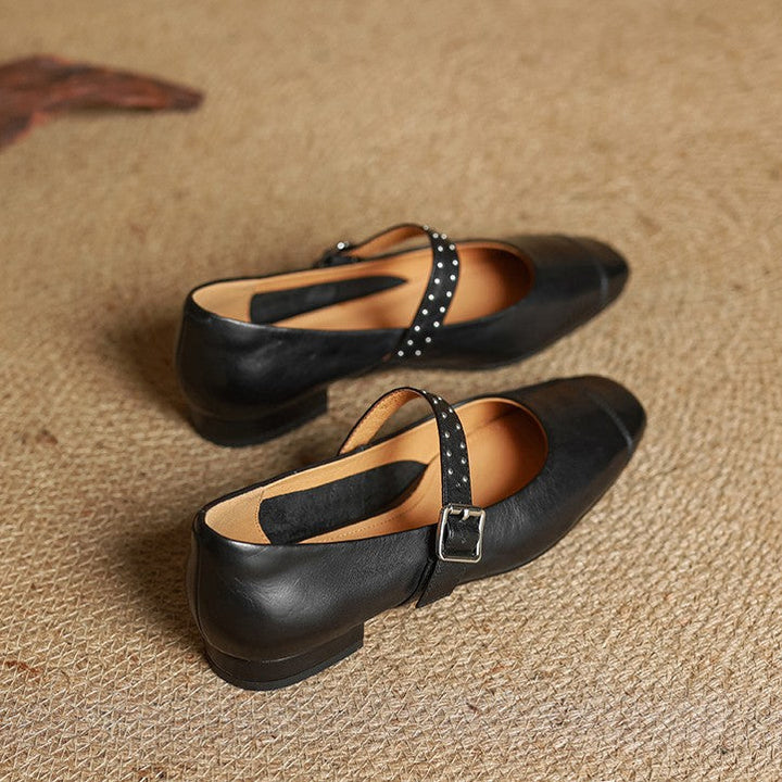 Avelyn Leather Mary Janes