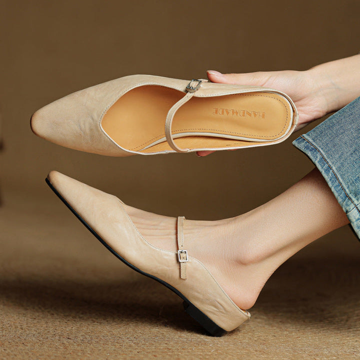 Envara Leather Mules