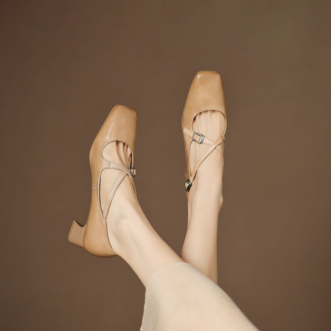 Marvane Leather Heels