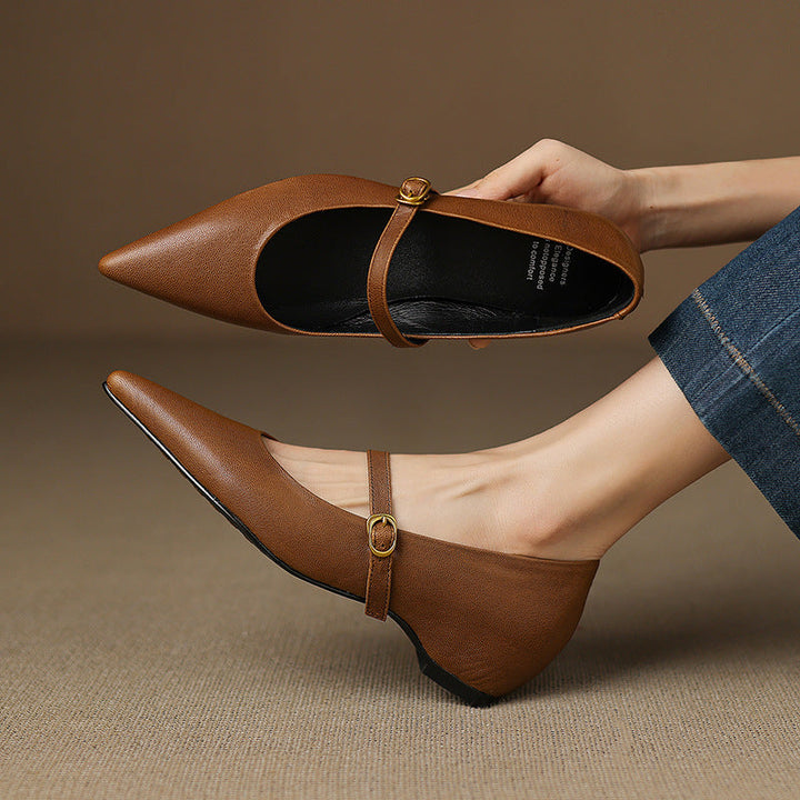 Veloria Lambskin Leather Pumps