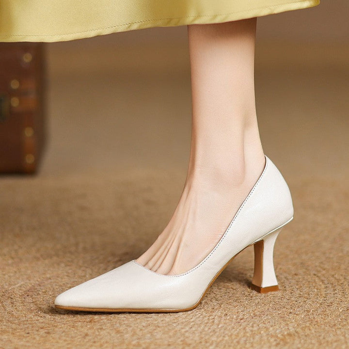 Mirelle Lambskin Leather Heels