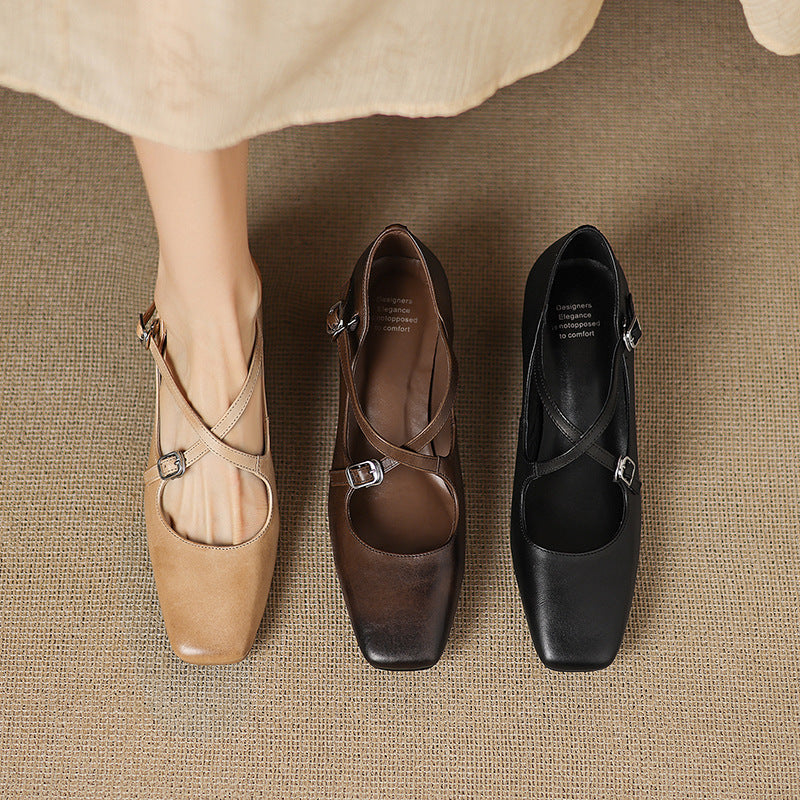 Marvane Leather Heels