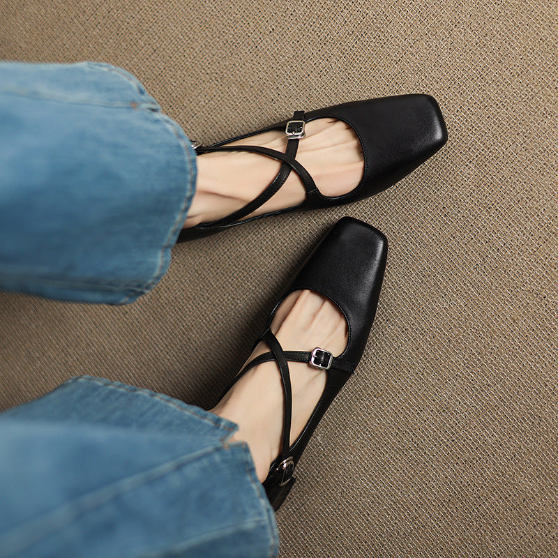 Marvane Leather Heels