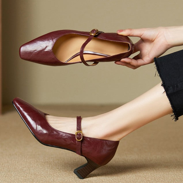 Orvane Leather Heels