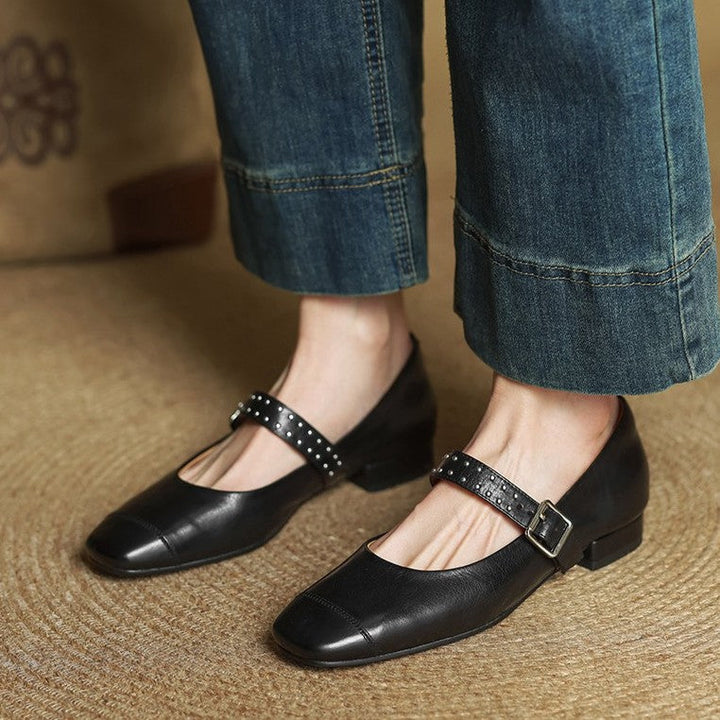 Avelyn Leather Mary Janes