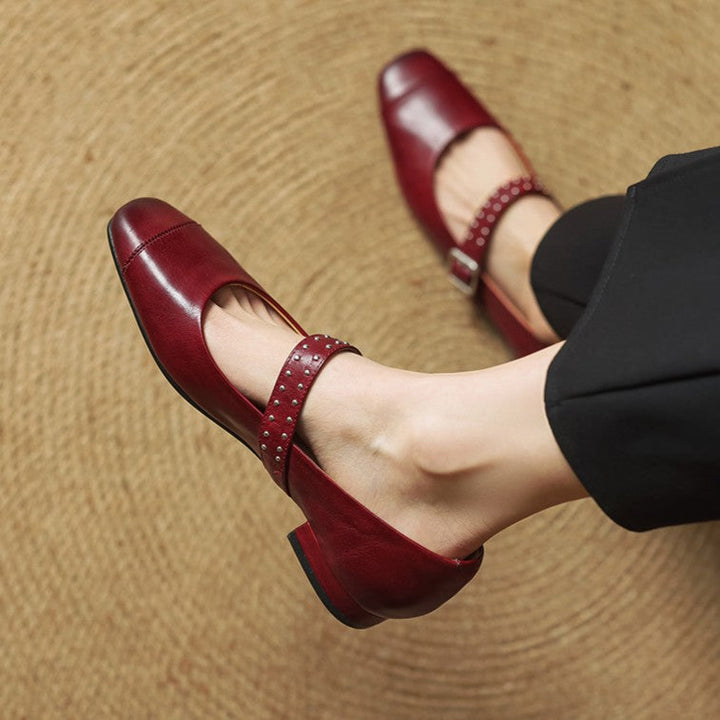 Avelyn Leather Mary Janes
