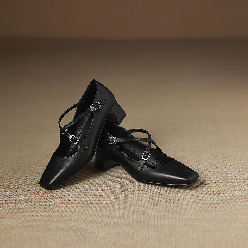 Marvane Leather Heels