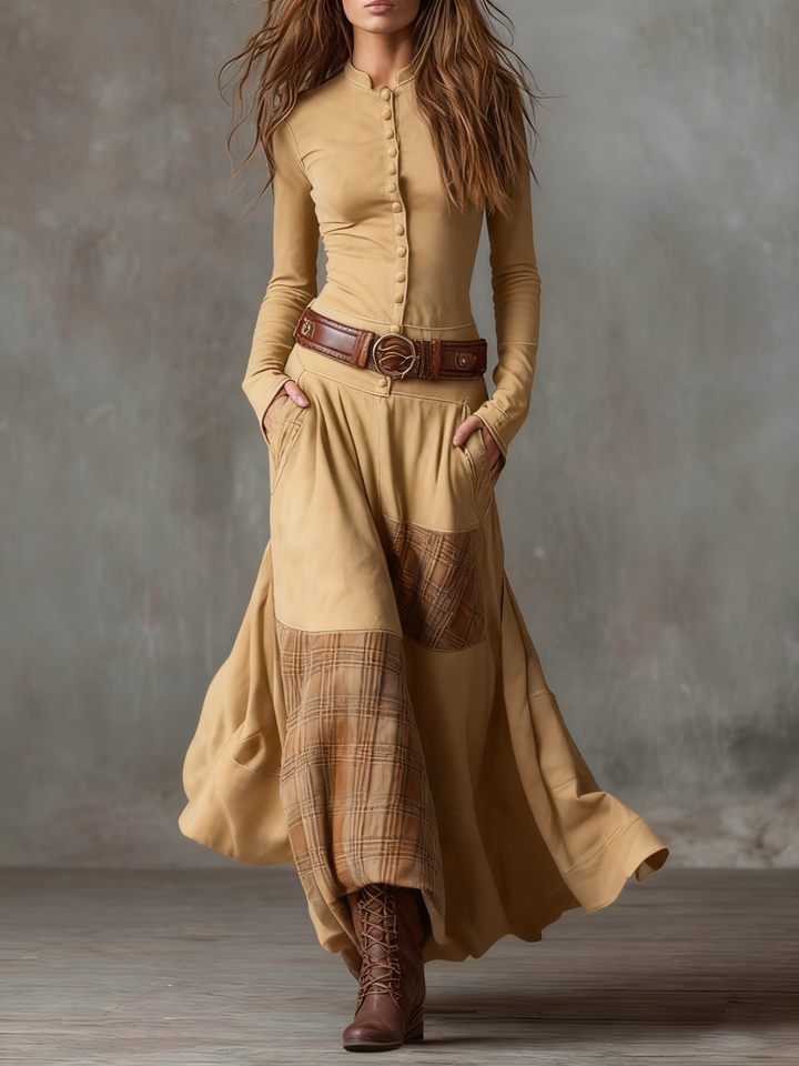 Izabella™ Suede Maxi Dress